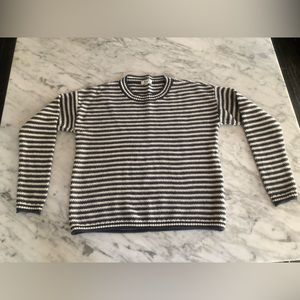 Womens Madewell blue stripe sweater